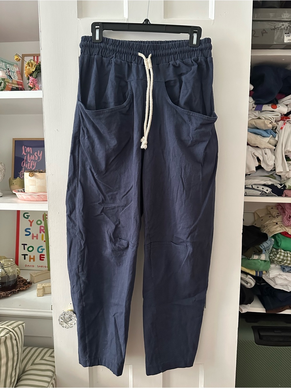 free people navy caden pants